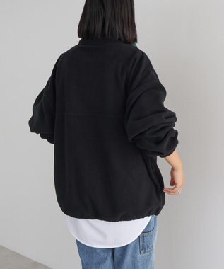 AMERICAN HOLIC Ｄｉｓｃｕｓ／ハーフＺＩＰフリースプルオーバー Black