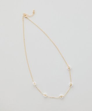 earth music&ecology ビーズフラワーネックレス