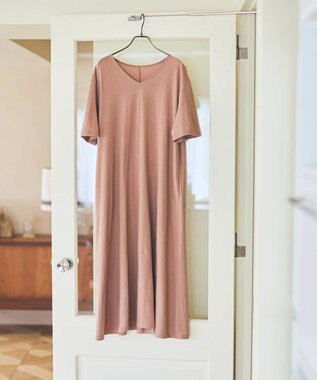 TOQUE 〈大草直子さんアドバイザー〉 【天然素材】タンギス コットン天竺 半袖ワンピース