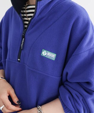 AMERICAN HOLIC Ｄｉｓｃｕｓ／ハーフＺＩＰフリースプルオーバー Blue