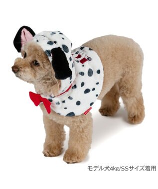 PET PARADISE ディズニー 101匹わんちゃん なりきり ケープ 小型犬 ホワイト×ブラック