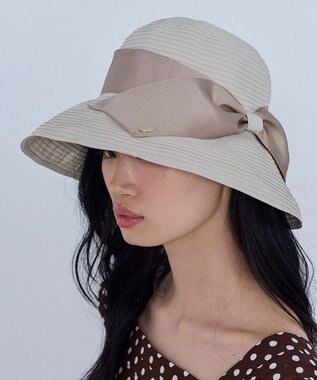 TOCCA 【サイズ調整可】GROSGRAIN RIBON HAT 帽子 ベージュ系