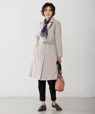 J.PRESS LADIES Ville de Paris スクエア プリント スカーフ ネイビー系5