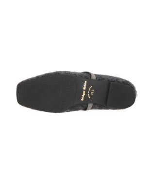 Bridget Birkin 【Bridget Birkin】エラスティックバンドもこもこスクエアバレエシューズ ダークグレー