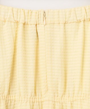 組曲 L 【WEB限定】ステッチストライプドビー ギャザースカート イエロー系