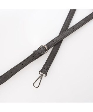 UNBILLION カシュカシュ cachecache / ミニショルダー付きソフトレザー調ミニトートバッグ ダークグレー