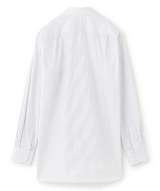 UNFILO MENS ドライ ストレッチ ドレスシャツ ブラックストライプ