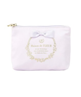Maison de FLEUR サテンリボンティッシュケース Lavender