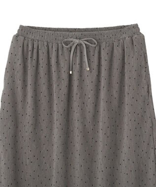 Green Parks 楊柳プリーツスカート Gray