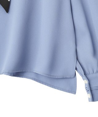 YECCA VECCA スカーフ付きブラウス Blue