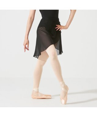 Chacott 【AKANE TAKADA】巻きスカート ブラック