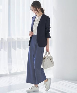 ANY SIS 【洗える】カッセンジャカード ブラウス アイボリー