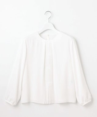 J.PRESS LADIES プリーツ タック カットソー ホワイト系