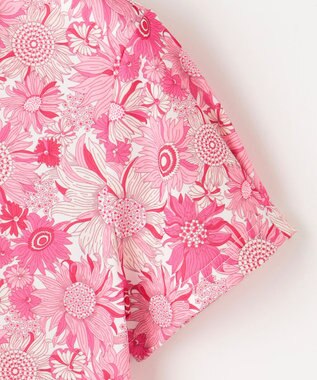 23区GOLF 【WOMEN】【UVケア/吸水速乾】スプリングフラワー柄 半袖ポロシャツ ピンク系5