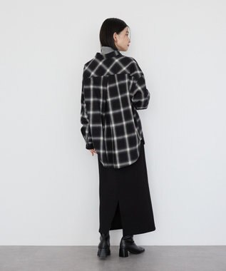 AMERICAN HOLIC バックタックチェックビエラシャツ Black