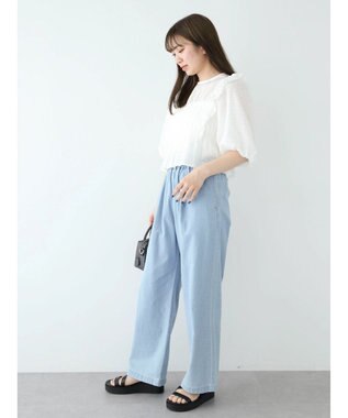 Green Parks ・ＥＬＥＮＣＡＲＥ　ＤＵＥ　シャドーチェックブラウス Off White