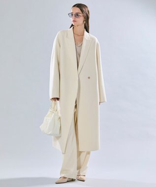 BEIGE， AMARILLO / スパンコールフォックスVネックニット Taupe