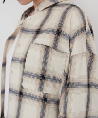 AMERICAN HOLIC バックタックチェックビエラシャツ Ivory