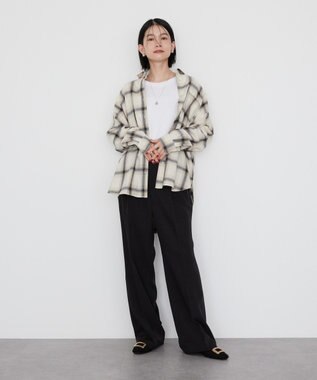 AMERICAN HOLIC バックタックチェックビエラシャツ Ivory