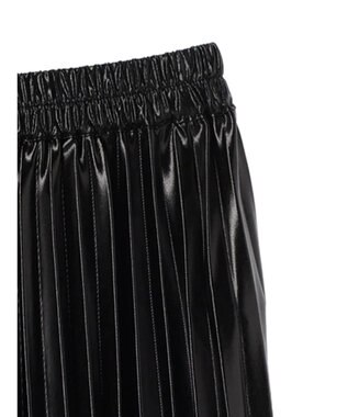 Green Parks ・ＥＬＥＮＣＡＲＥ　ＤＵＥ　メタリックプリーツスカート Black