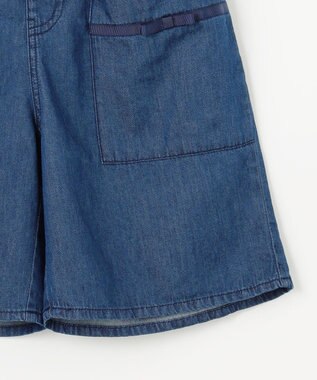 組曲 KIDS 【150-160㎝】デニム ショートパンツ ネイビー系