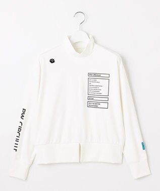 PW CIRCULUS 【吸水速乾 / UV遮蔽率99.5% UVカット / ストレッチ】【WOMEN】ドルマンスリーブモックネックT ゴルフウェア レディース ホワイト系