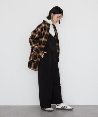 AMERICAN HOLIC バックタックチェックビエラシャツ Camel