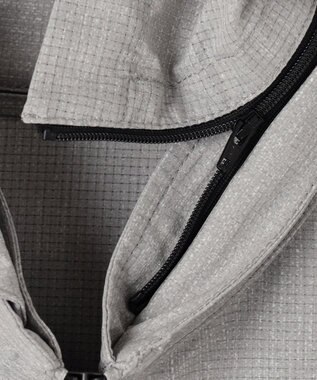 JOSEPH HOMME クールドッツストレッチ　フードブルゾン ライトグレー系