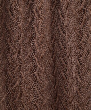 Green Parks ニットレースＩラインスカート Brown
