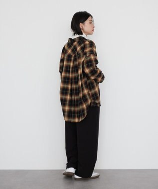 AMERICAN HOLIC バックタックチェックビエラシャツ Camel