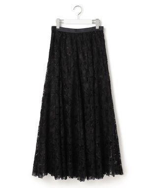 23区 【GOLD LABEL】BROCHEレース フレアスカート ブラック系