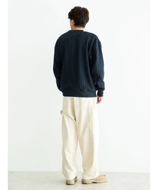 CRAFT STANDARD BOUTIQUE ケーブル柄カットプルオーバー1 Navy