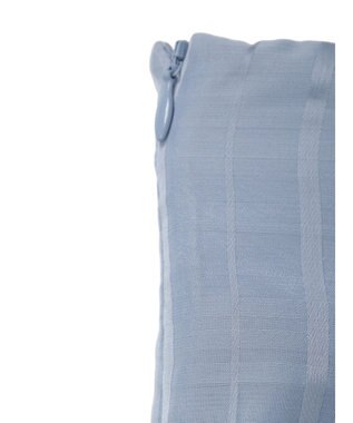 earth music&ecology シアーチェックフレアスカート Sax