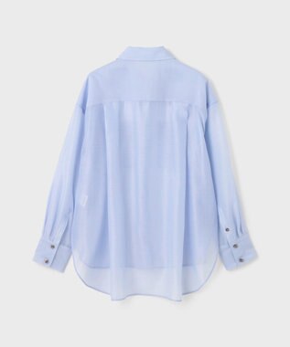 GRACE CONTINENTAL マットシアーシャツ ブルー