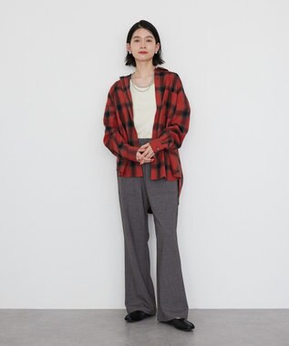 AMERICAN HOLIC バックタックチェックビエラシャツ Red