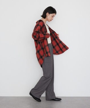 AMERICAN HOLIC バックタックチェックビエラシャツ Red