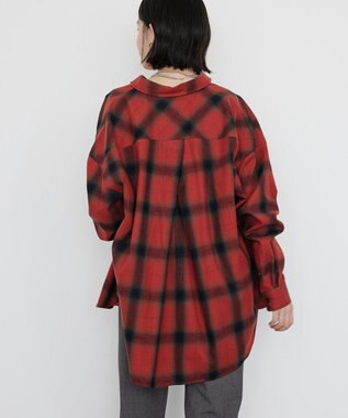 AMERICAN HOLIC バックタックチェックビエラシャツ Red