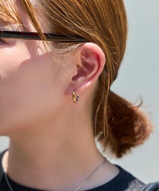 Phoebe <オンワード限定セット>【金属アレルギー対応】スリークハートネックレス×ワンタッチメタルコンビピアス/サージカルステンレス マルチ1