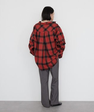 AMERICAN HOLIC バックタックチェックビエラシャツ Red