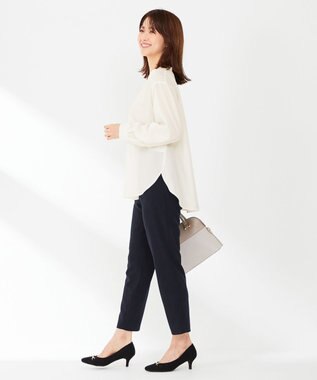 ANY SIS L 【AIコラボ】スタンドカラースキッパー ブラウス オフ