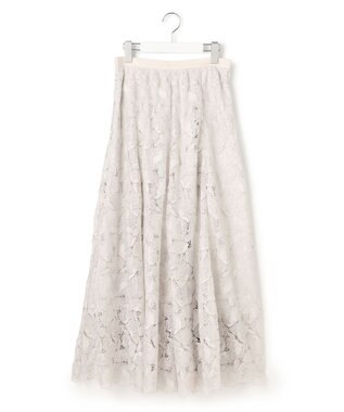 23区 【GOLD LABEL】BROCHEレース フレアスカート ベージュ系