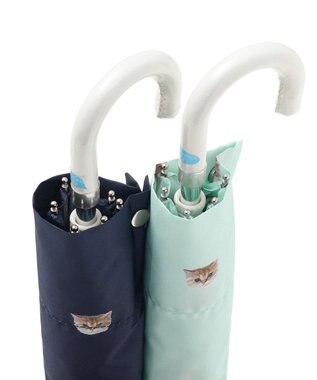 MOONBAT PAUL&JOE ACCESSOIRES(ポール＆ジョー アクセソワ) 折りたたみ傘 ヌネット ネイビーブルー
