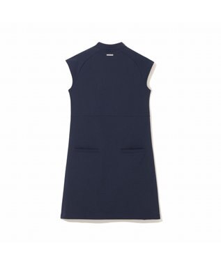 ZERO HALLIBURTON 【吸水速乾・UVケア】 フレンチスリ―ブモックネック鹿の子ワンピース ZHG-W5S4b 82978 ネイビー