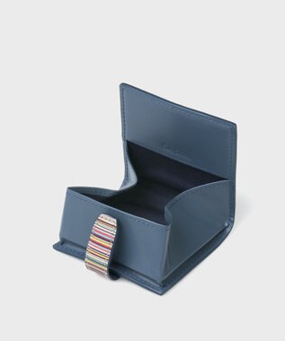 Paul Smith シグネチャーストライプタブ コインケース ブルー