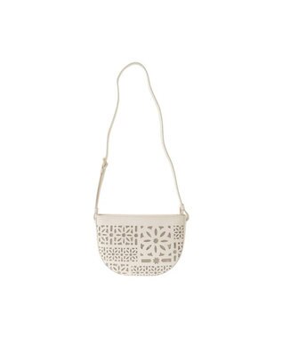 genten セイル カットワーク　ショルダーバッグ オフホワイト