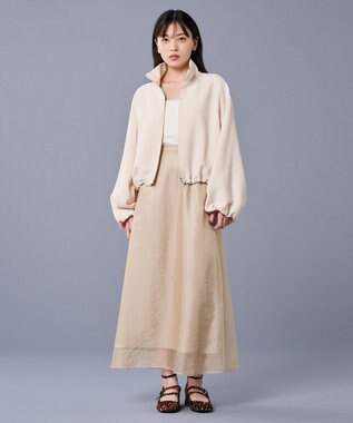 uncrave 【防シワ・洗濯機洗い可】ウォッシャブルダブルクロス トラックジャケット（uncrave STANDARD） エクリュ