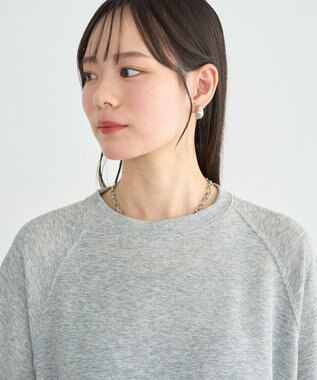 earth music&ecology シアーダンボールプルオーバー Gray Mixture