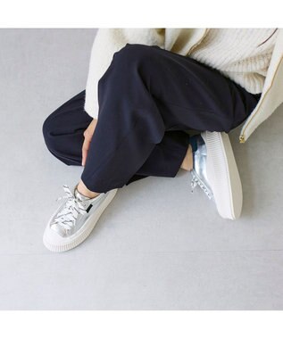 MODE ET JACOMO <carino>デザインソールスニーカー シルバー