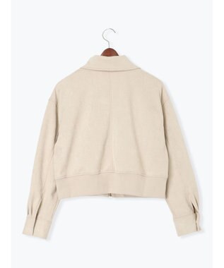 Te chichi スウェードジップブルゾン ライトベージュ