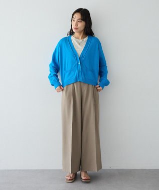 CRAFT STANDARD BOUTIQUE Ｖネックニットカーディガン Blue